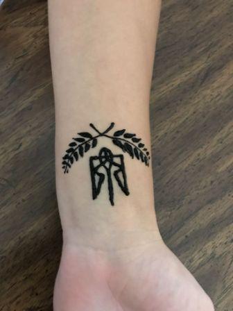 Ескіз тату тризуб