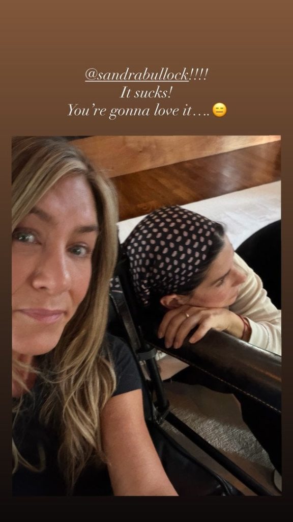 Дженніфер Еністон і Сандра Буллок / © instagram.com/jenniferaniston