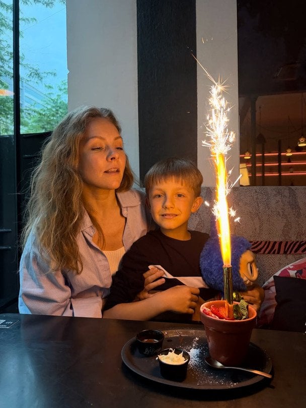 Олена Шоптенко з сином / © instagram.com/alena_shoptenko