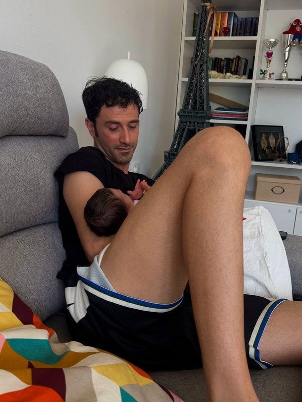 Наречений Ольги Харлан з їхньою донькою / © instagram.com/olgakharlan